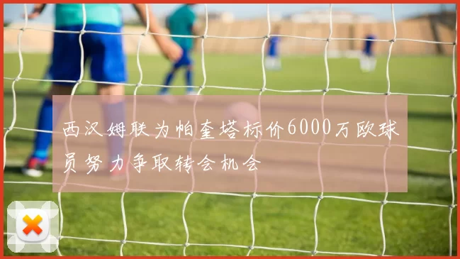 西汉姆联为帕奎塔标价6000万欧球员努力争取转会机会